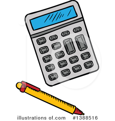 Royalty-Free (RF) Calculator Clipart Illustration by Vector Tradition SM - Stock Sample #1388516