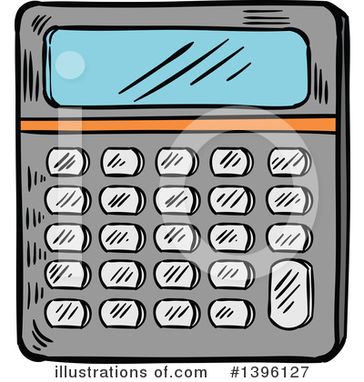 Calculator Clipart #1396127 by Vector Tradition SM