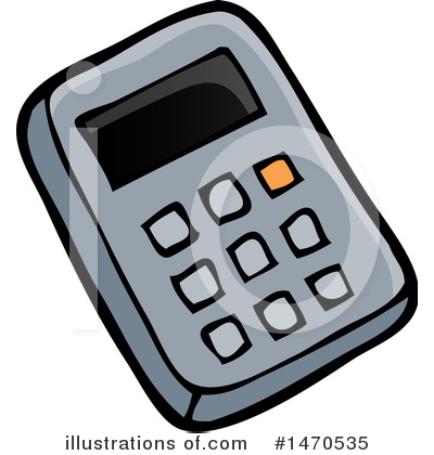 Royalty-Free (RF) Calculator Clipart Illustration by visekart - Stock Sample #1470535