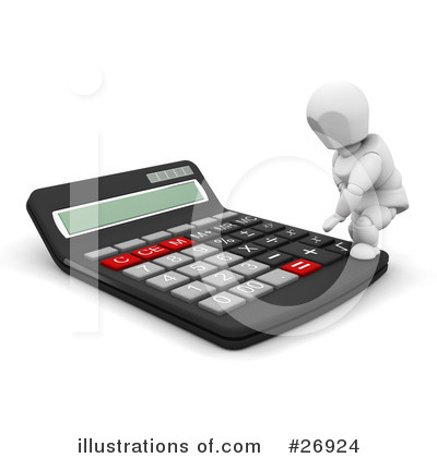 Calculator Clipart #26924 by KJ Pargeter