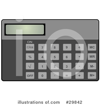 Royalty-Free (RF) Calculator Clipart Illustration by Melisende Vector - Stock Sample #29842