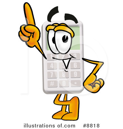 Royalty-Free (RF) Calculator Clipart Illustration by Mascot Junction - Stock Sample #8818