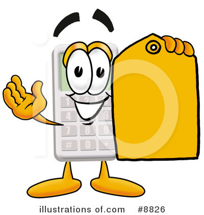 Royalty-Free (RF) Calculator Clipart Illustration by Mascot Junction - Stock Sample #8826