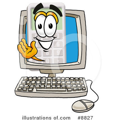 Calculator Clipart #8827 by Mascot Junction