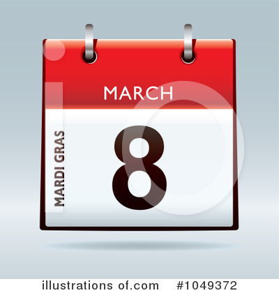 Royalty-Free (RF) Calendar Clipart Illustration by michaeltravers - Stock Sample #1049372
