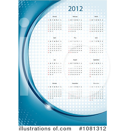 Royalty-Free (RF) Calendar Clipart Illustration by MilsiArt - Stock Sample #1081312