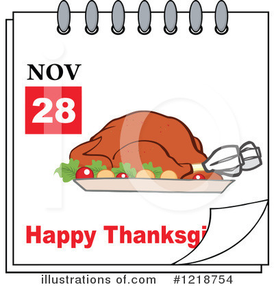 Roasted Turkey Clipart #1218754 by Hit Toon