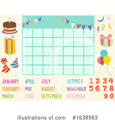 Royalty-Free (RF) Calendar Clipart Illustration by BNP Design Studio - Stock Sample #1638563