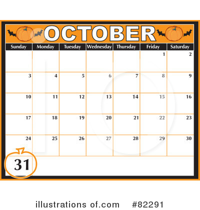Royalty-Free (RF) Calendar Clipart Illustration by Maria Bell - Stock Sample #82291