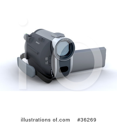Royalty-Free (RF) Cam Corder Clipart Illustration by KJ Pargeter - Stock Sample #36269