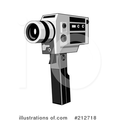 Royalty-Free (RF) Camcorder Clipart Illustration by patrimonio - Stock Sample #212718