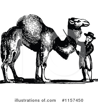 Royalty-Free (RF) Camel Clipart Illustration by Prawny Vintage - Stock Sample #1157450