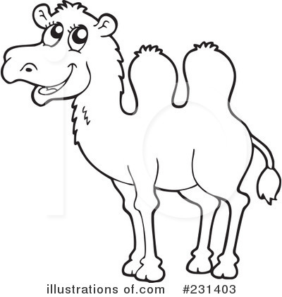 Royalty-Free (RF) Camel Clipart Illustration by visekart - Stock Sample #231403
