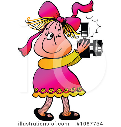 Royalty-Free (RF) Camera Clipart Illustration by Zooco - Stock Sample #1067754
