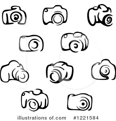 Royalty-Free (RF) Camera Clipart Illustration by Vector Tradition SM - Stock Sample #1221584