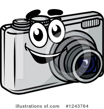 Royalty-Free (RF) Camera Clipart Illustration by Vector Tradition SM - Stock Sample #1243764