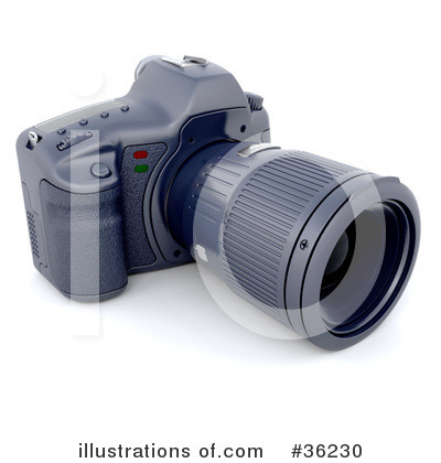 Royalty-Free (RF) Camera Clipart Illustration by KJ Pargeter - Stock Sample #36230