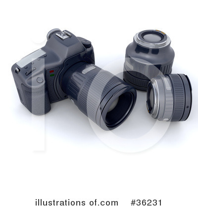 Royalty-Free (RF) Camera Clipart Illustration by KJ Pargeter - Stock Sample #36231