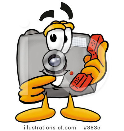 Royalty-Free (RF) Camera Clipart Illustration by Mascot Junction - Stock Sample #8835