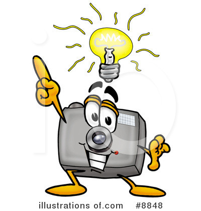 Royalty-Free (RF) Camera Clipart Illustration by Mascot Junction - Stock Sample #8848
