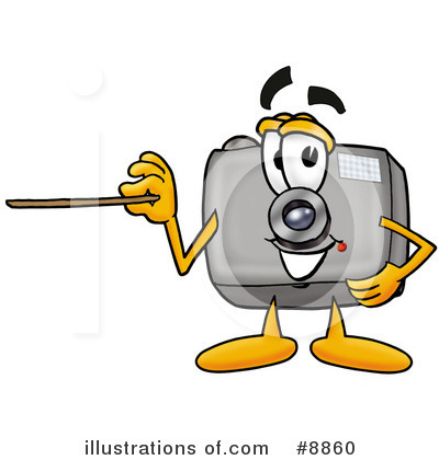 Royalty-Free (RF) Camera Clipart Illustration by Mascot Junction - Stock Sample #8860