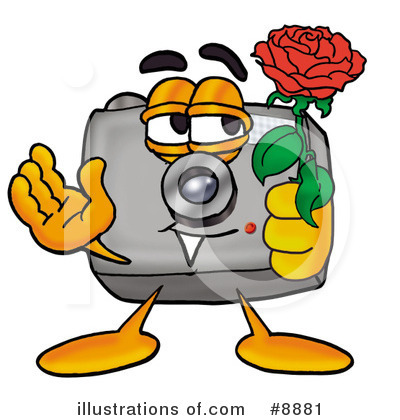 Camera Clipart #8881 by Mascot Junction