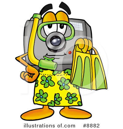 Royalty-Free (RF) Camera Clipart Illustration by Mascot Junction - Stock Sample #8882