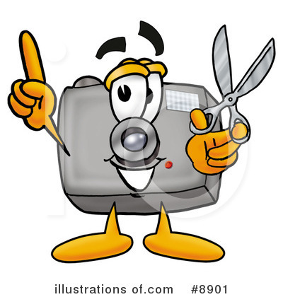 Camera Clipart #8901 by Mascot Junction