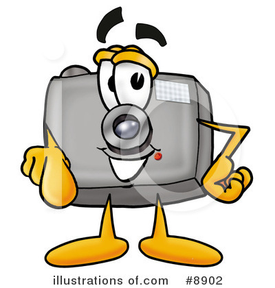 Royalty-Free (RF) Camera Clipart Illustration by Mascot Junction - Stock Sample #8902