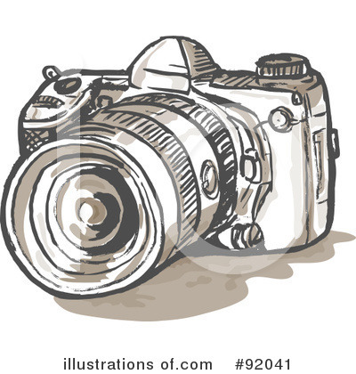 Royalty-Free (RF) Camera Clipart Illustration by patrimonio - Stock Sample #92041
