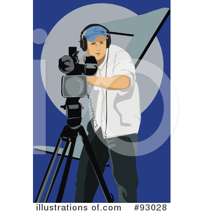 Royalty-Free (RF) Camera Man Clipart Illustration by mayawizard101 - Stock Sample #93028