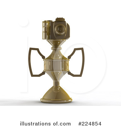 Royalty-Free (RF) Camera Trophy Clipart Illustration by patrimonio - Stock Sample #224854