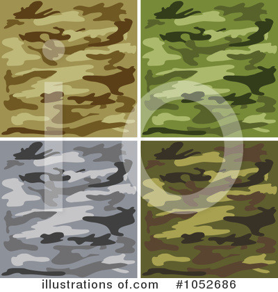 Royalty-Free (RF) Camouflage Clipart Illustration by yayayoyo - Stock Sample #1052686