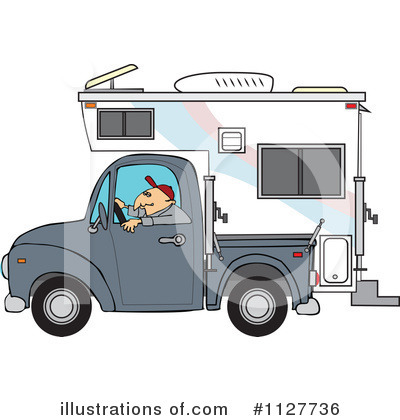 Royalty-Free (RF) Camper Clipart Illustration by djart - Stock Sample #1127736