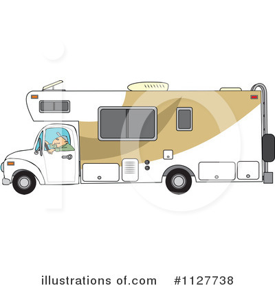 Royalty-Free (RF) Camper Clipart Illustration by djart - Stock Sample #1127738