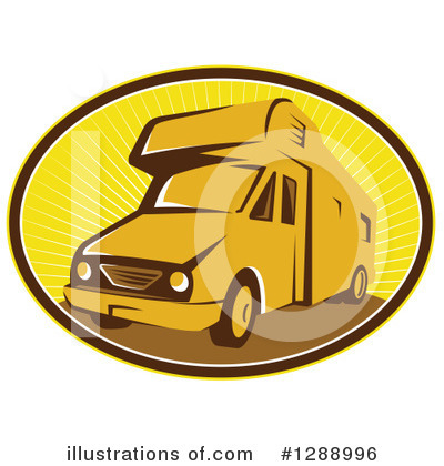 Royalty-Free (RF) Camper Clipart Illustration by patrimonio - Stock Sample #1288996