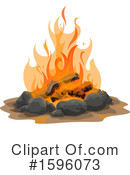 Campfire Clipart #1596073 by Vector Tradition SM