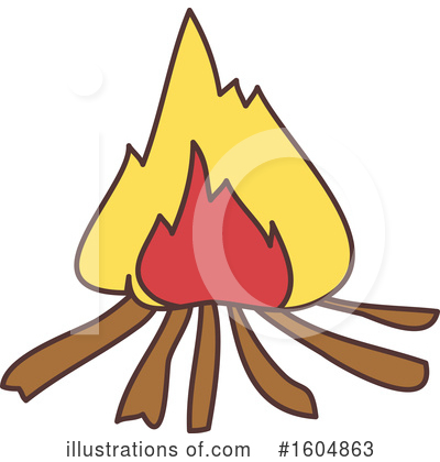 Royalty-Free (RF) Campfire Clipart Illustration by BNP Design Studio - Stock Sample #1604863