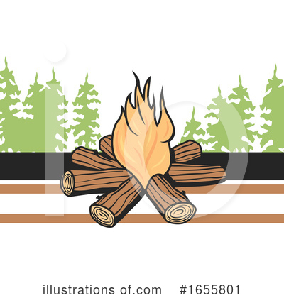 Campfire Clipart #1655801 by Vector Tradition SM
