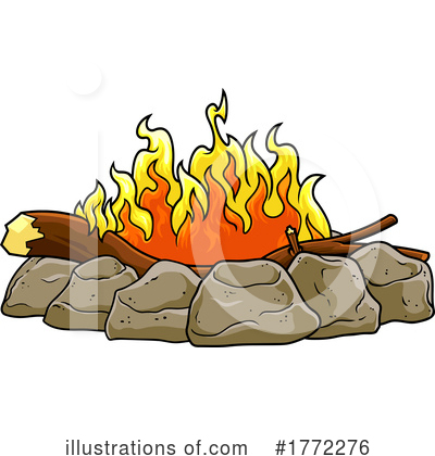 Campfire Clipart #1772276 by Hit Toon