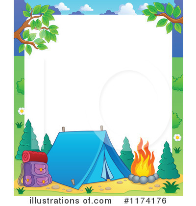 Royalty-Free (RF) Camping Clipart Illustration by visekart - Stock Sample #1174176