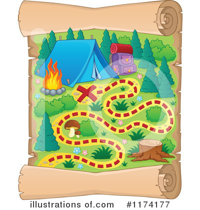 Royalty-Free (RF) Camping Clipart Illustration by visekart - Stock Sample #1174177