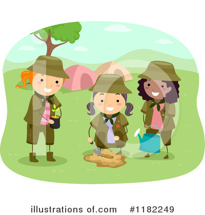 Royalty-Free (RF) Camping Clipart Illustration by BNP Design Studio - Stock Sample #1182249