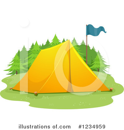 Royalty-Free (RF) Camping Clipart Illustration by BNP Design Studio - Stock Sample #1234959