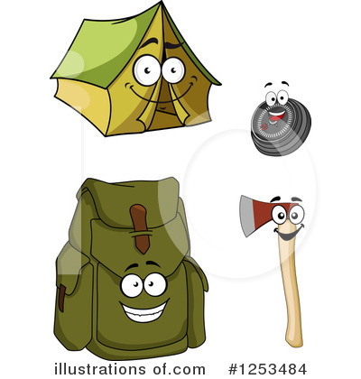 Royalty-Free (RF) Camping Clipart Illustration by Vector Tradition SM - Stock Sample #1253484