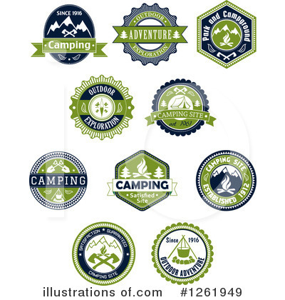 Royalty-Free (RF) Camping Clipart Illustration by Vector Tradition SM - Stock Sample #1261949