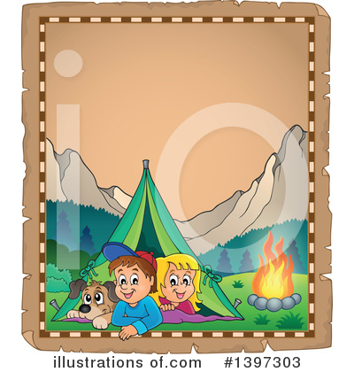 Royalty-Free (RF) Camping Clipart Illustration by visekart - Stock Sample #1397303