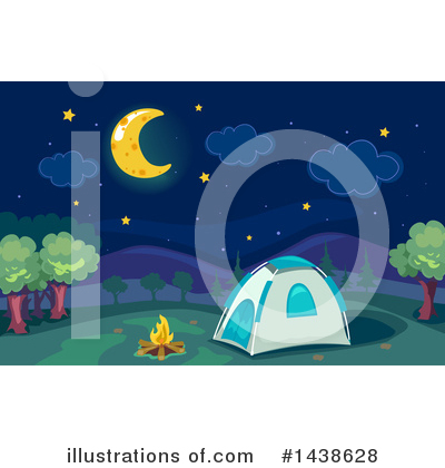 Royalty-Free (RF) Camping Clipart Illustration by BNP Design Studio - Stock Sample #1438628