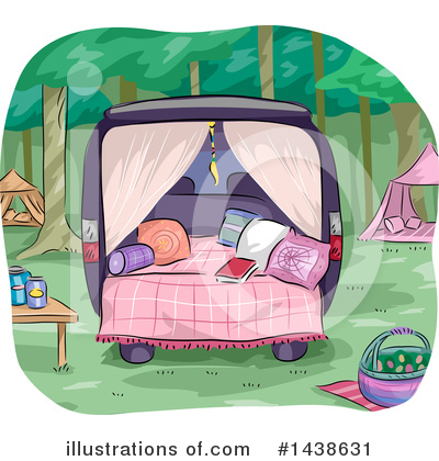 Royalty-Free (RF) Camping Clipart Illustration by BNP Design Studio - Stock Sample #1438631