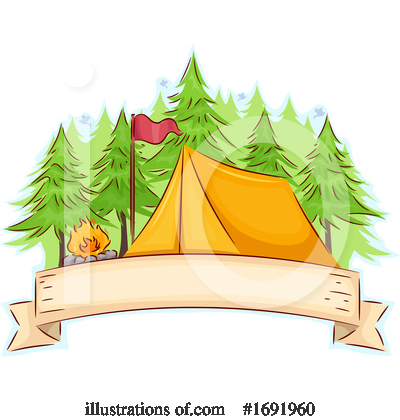 Royalty-Free (RF) Camping Clipart Illustration by BNP Design Studio - Stock Sample #1691960
